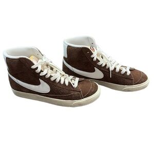 Nike Brown Suede High-Top Sneakers